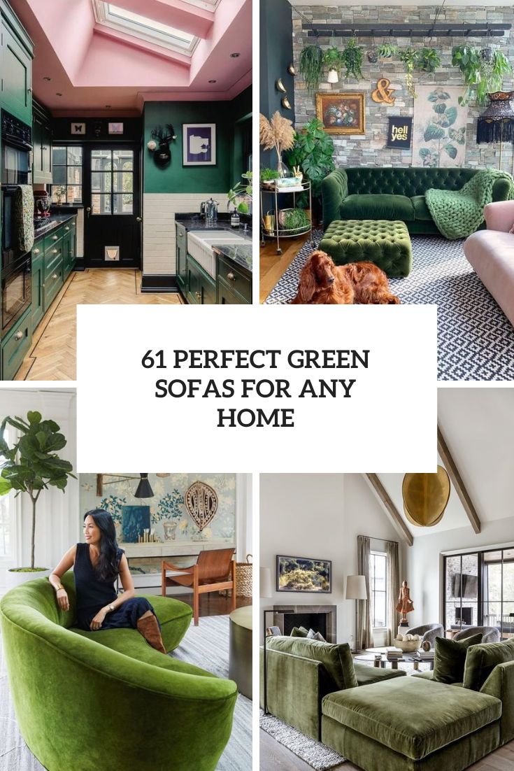 61 Perfect Green Sofas For Any Home