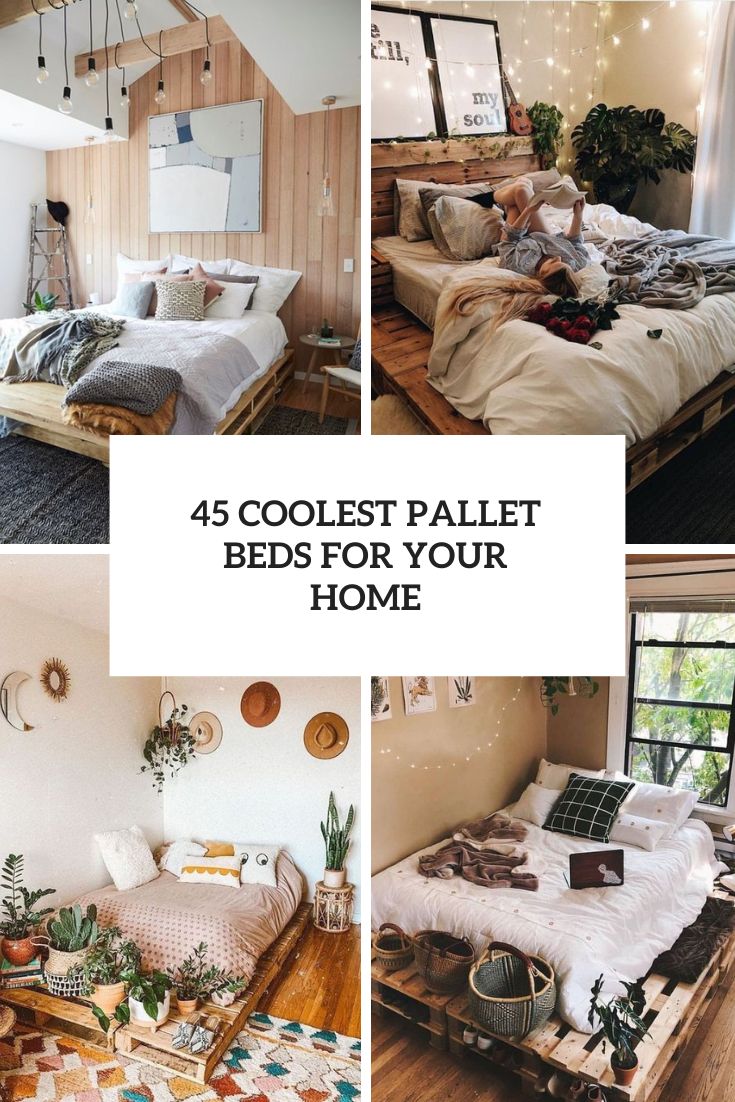 45 Coolest Pallet Beds For Your Home cover