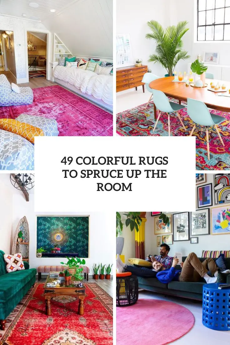 49 Colorful Rugs To Spruce Up The Room cover