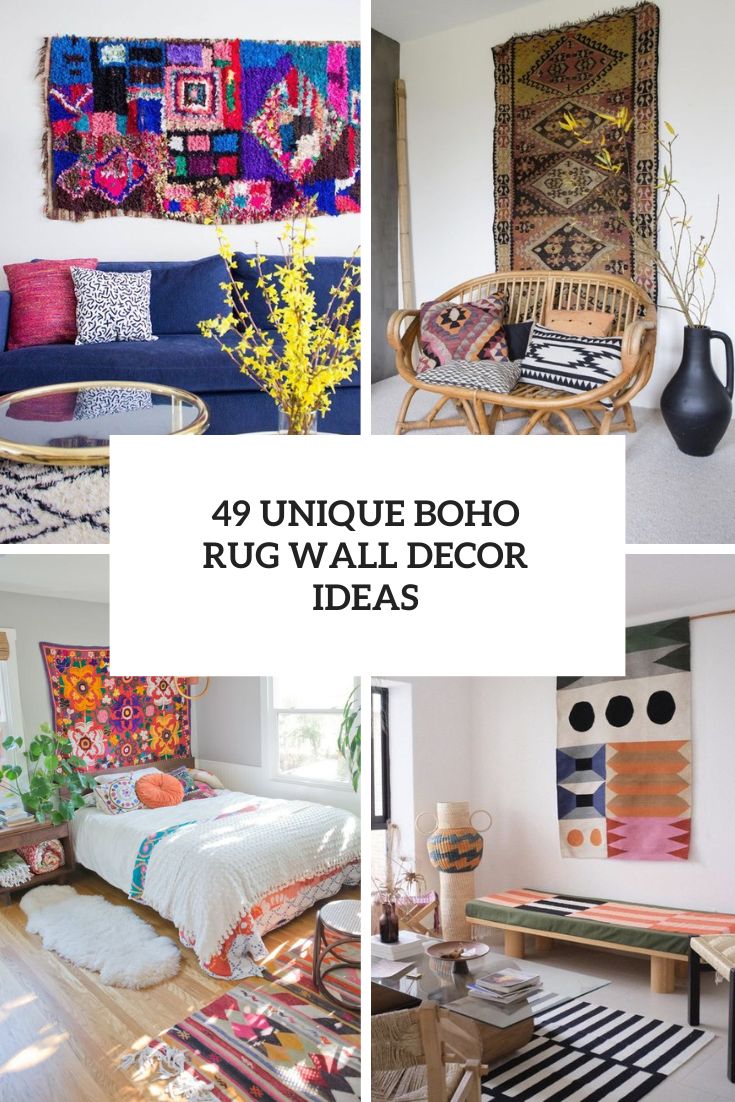 Unique Boho Rug Wall Decor Ideas