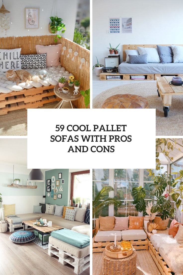 59 Cool Pallet Sofas With Pros And Cons