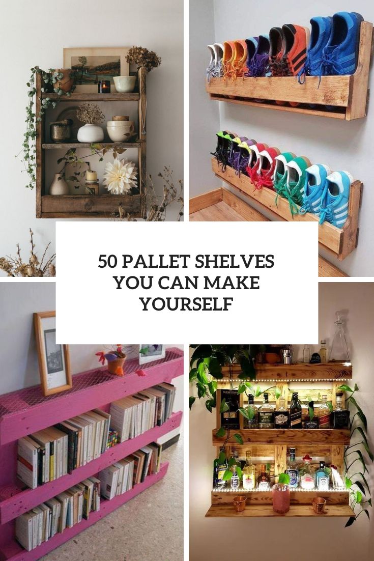 50 Pallet Shelves You Can Make Yourself