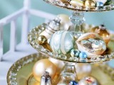 Simple Christmas Ornaments Centerpiece