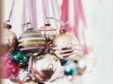 Ball Ornaments as Brilliant Chandelier