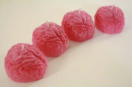 brain shaped candles