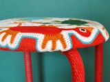 Colorful DIY Freeform Crocheted Marius Stool
