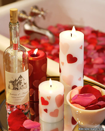 DIY Romantic Heart Candles