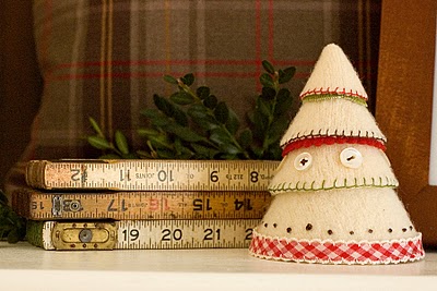 Christmas Tree Made From Felted Sweaters (via providencehandmade)