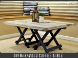 Cool DIY Reclaimed Barn Wood Coffee Table