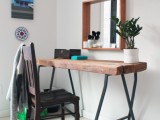 DIY Home Office Reclaimed Desk