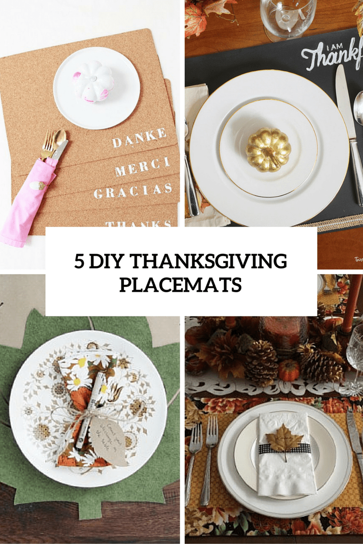 5 diy thanksgiving placemats cover