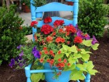 Turn your old chair into a garden treasure