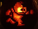 8 Bit Mega Man Pumpkin