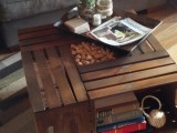 diy wine crates coffee table