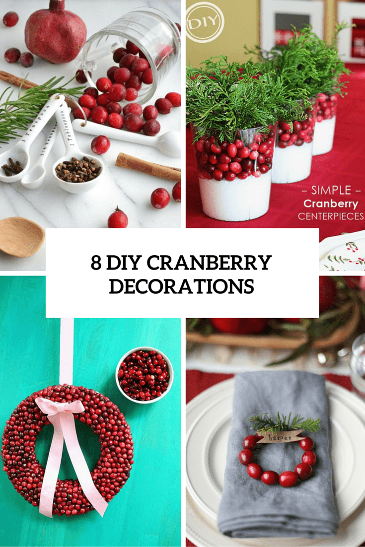 8 diy cranberry decorations cover