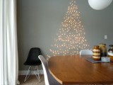 wall lights Christmas tree