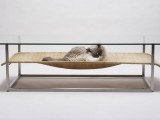 Coffee Table With Integrated Cat Hammock