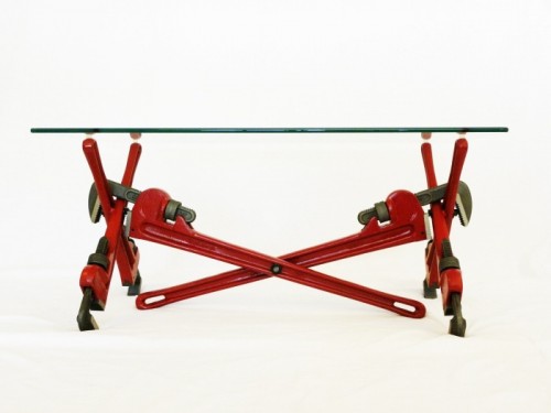 Pipe Wrench Coffee Table