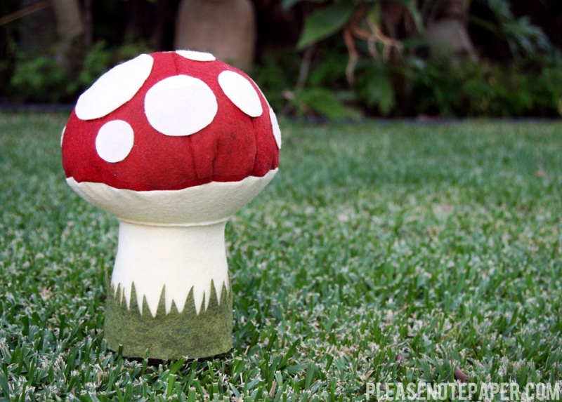 Picture Of adorable and soft diy plush toadstool  1