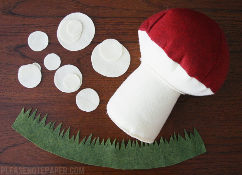 Picture Of adorable and soft diy plush toadstool  7
