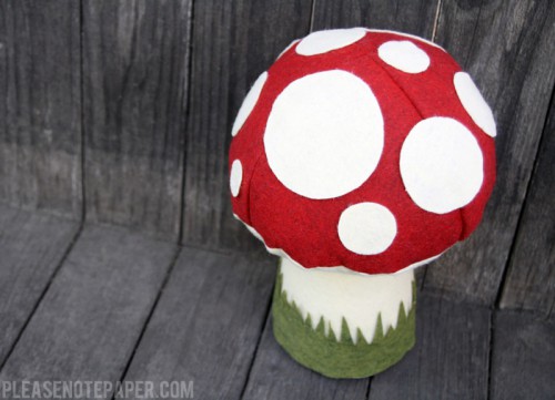 Adorable And Soft DIY Plush Toadstool