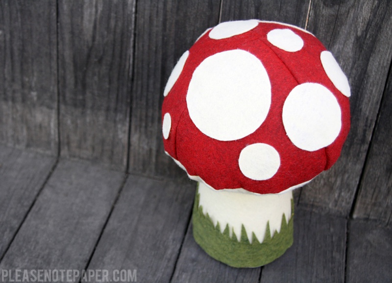 Picture Of adorable and soft diy plush toadstool  8