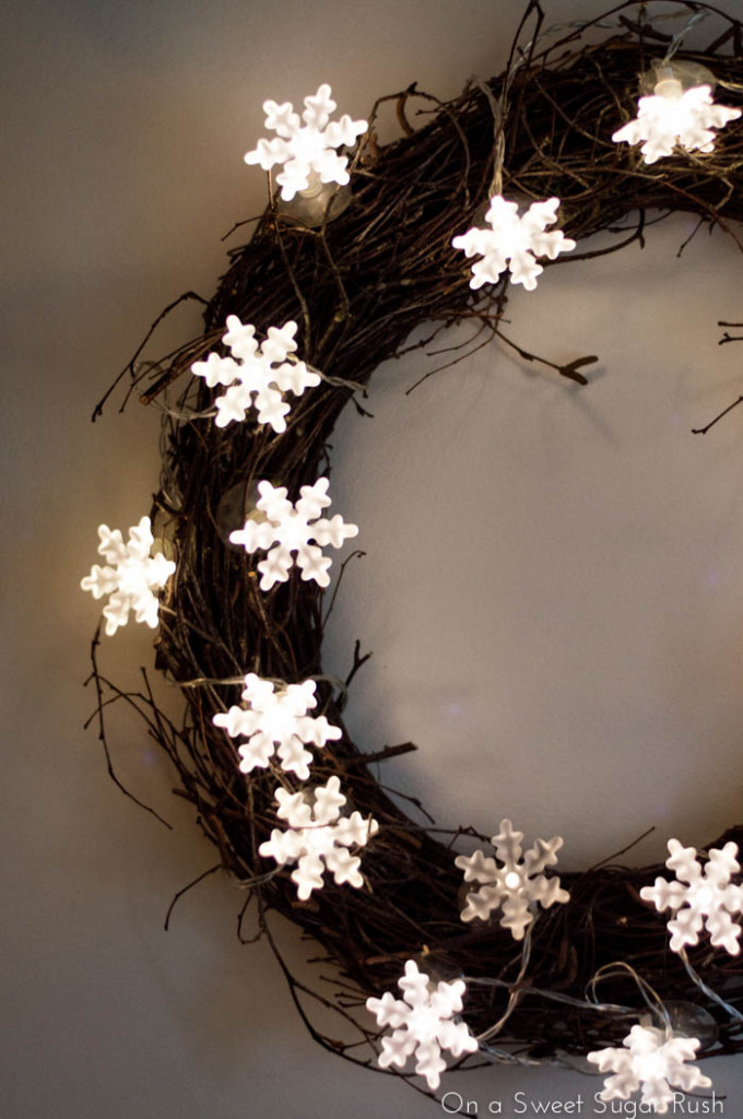 Adorable diy twinkle light wreath  3