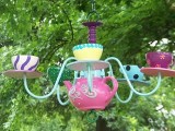 Alice In Wonderland Inspired Diy Teapot Chandelier