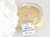 DIY honey scented whipped butter