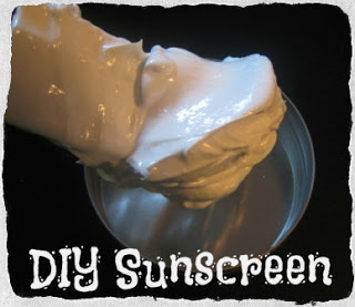 sunscreen with aloe juice and vitamin E (via skincareforyoursoul)