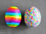 colorful sharpie Easter eggs
