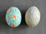 paper collage Easter eggs
