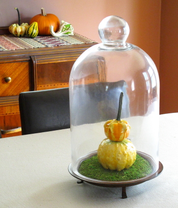 fall gourd centerpiece (via homeandawaywithlisa)