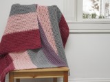 berry knit blanket