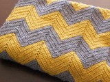 crochet chevron blanket