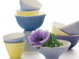 dyed cups and bowls
