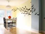 bats on the wall for Halloween