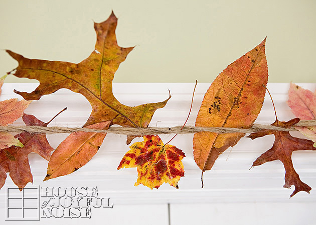 fall leaves indoor garland