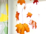 autumn falling leaves decor