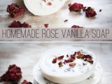 vanilla and rose soap