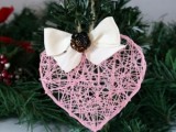 string heart ornament