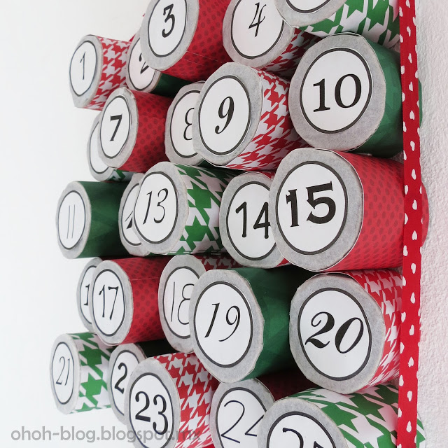 round boxes advent calendar (via ohohblog)
