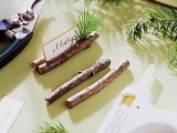 rustic twigs place card holder