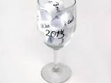 New Year wish glass