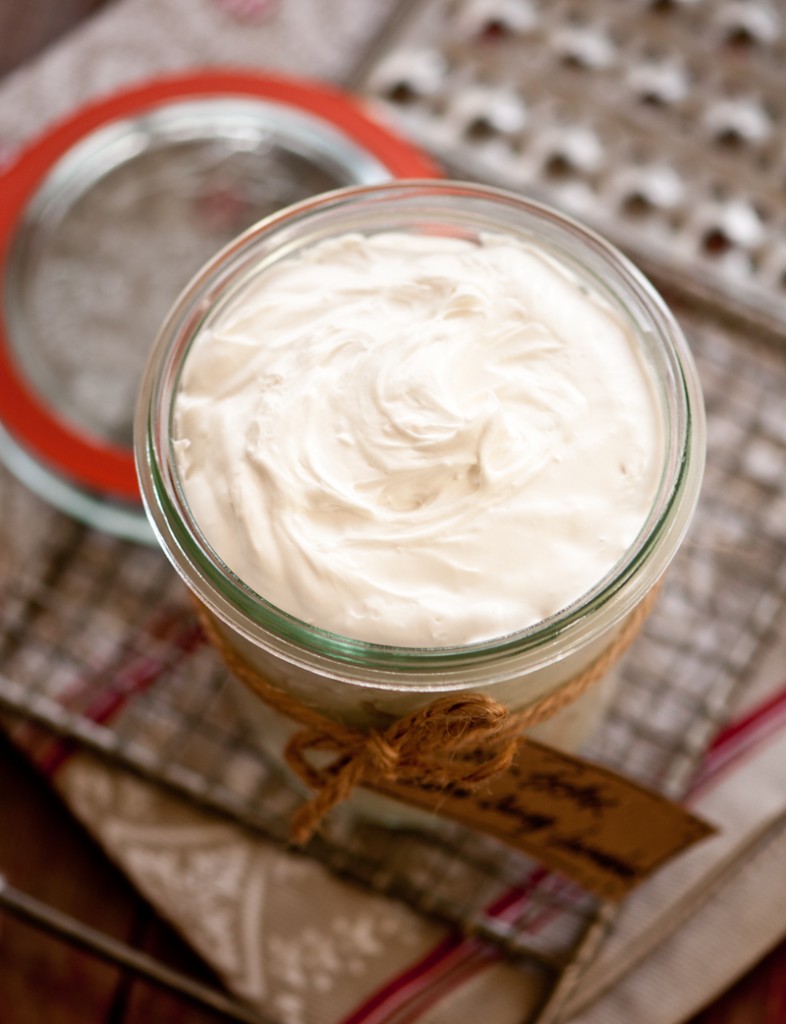whipped coconut and almond body butter
