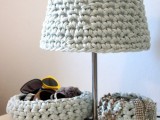 cozy crocheted lampshade