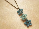 beaded stars necklace