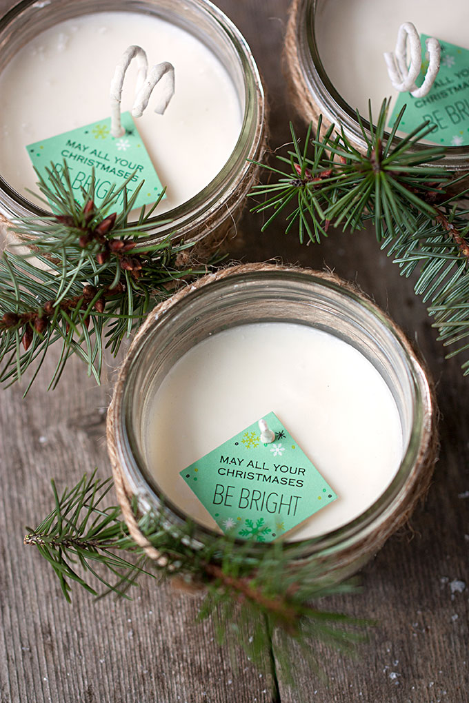 pinecone scented candles (via evermine)
