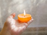 easy citrus candles