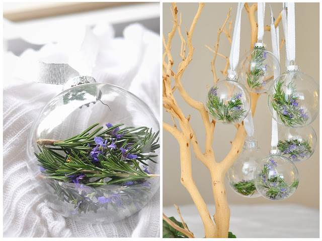 DIY rosemary filled ornaments (via thecheesethief)